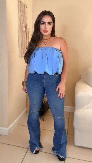 Bella Bubble Top (Blue)