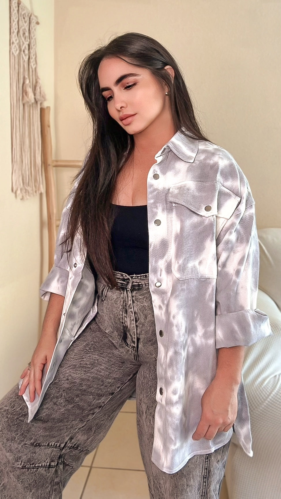 Tie Dye Layer Up Shirt