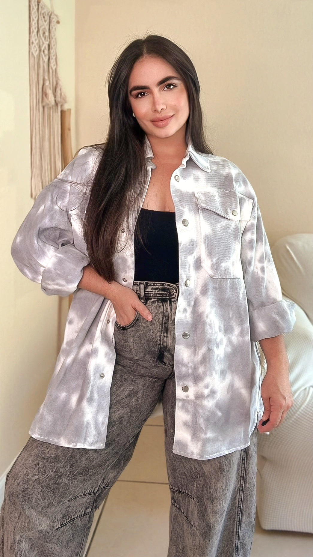 Tie Dye Layer Up Shirt