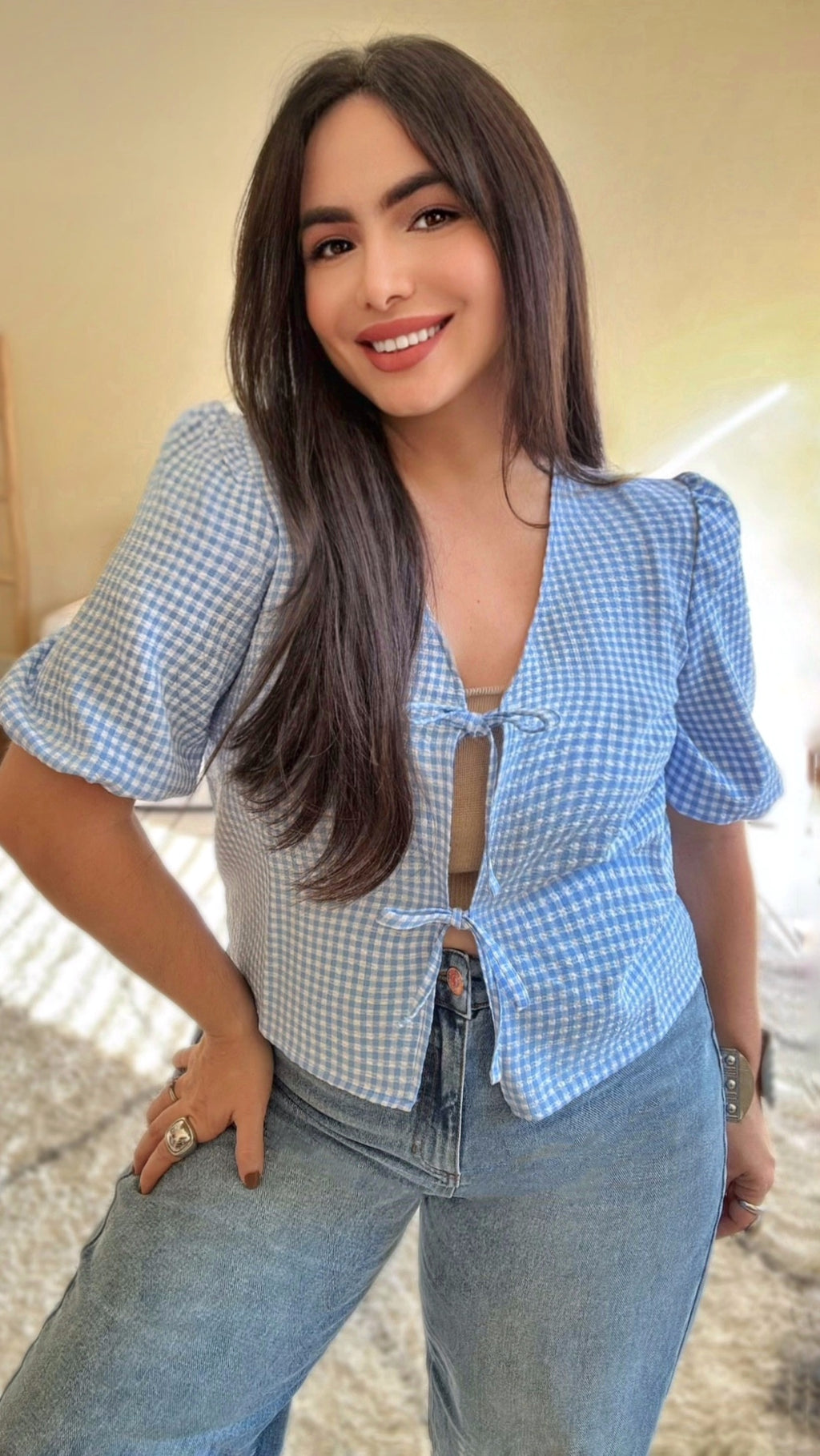 The Alina Blouse (Blue)