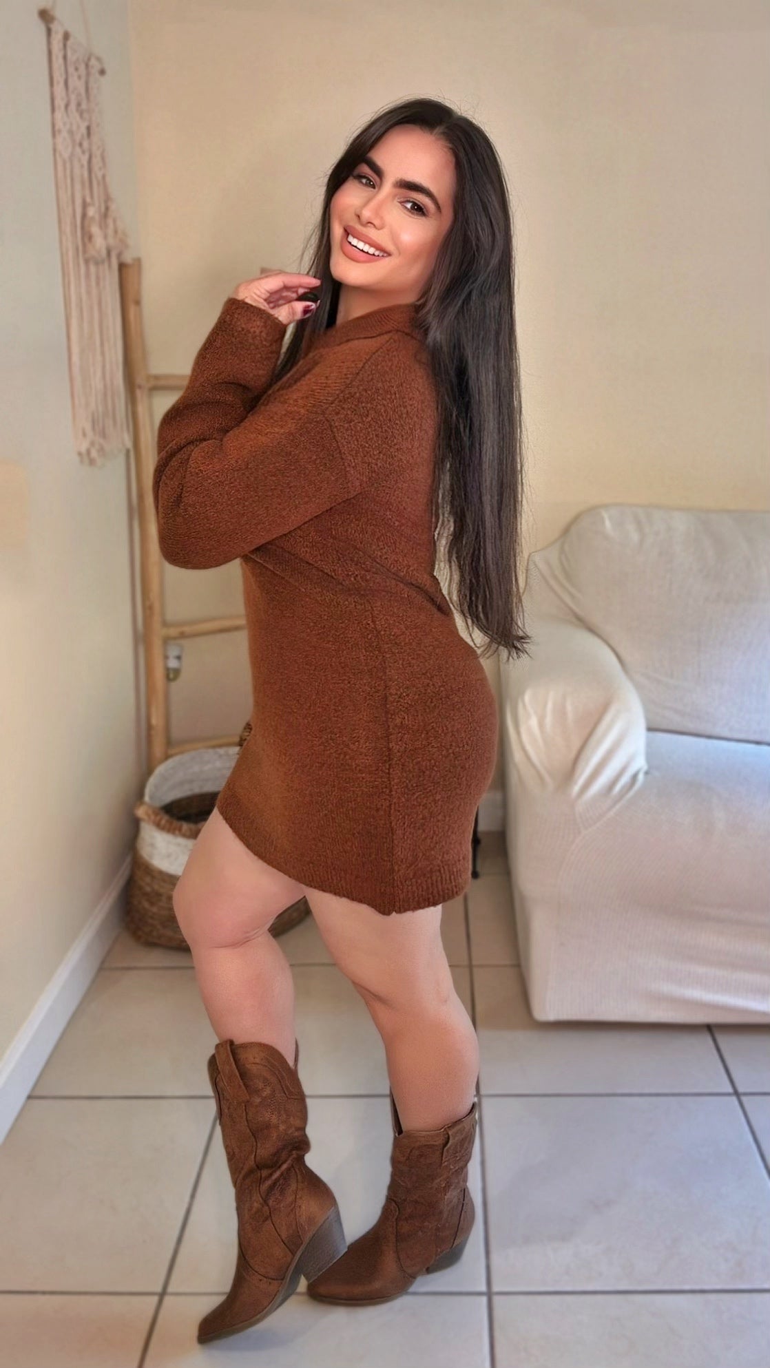 Cinnamon Cozy Dress