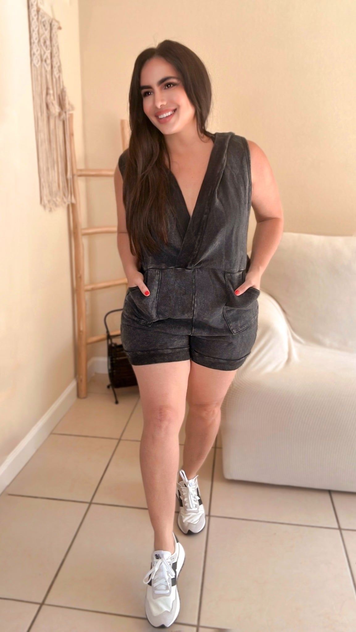 Edgy Bae Hoodie Romper