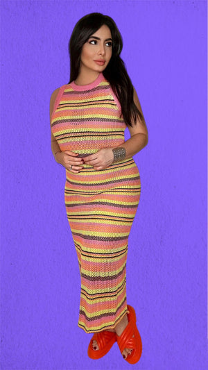 Lau Crochet Midi Dress