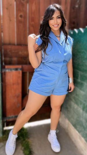 The Harper Romper (Blue)