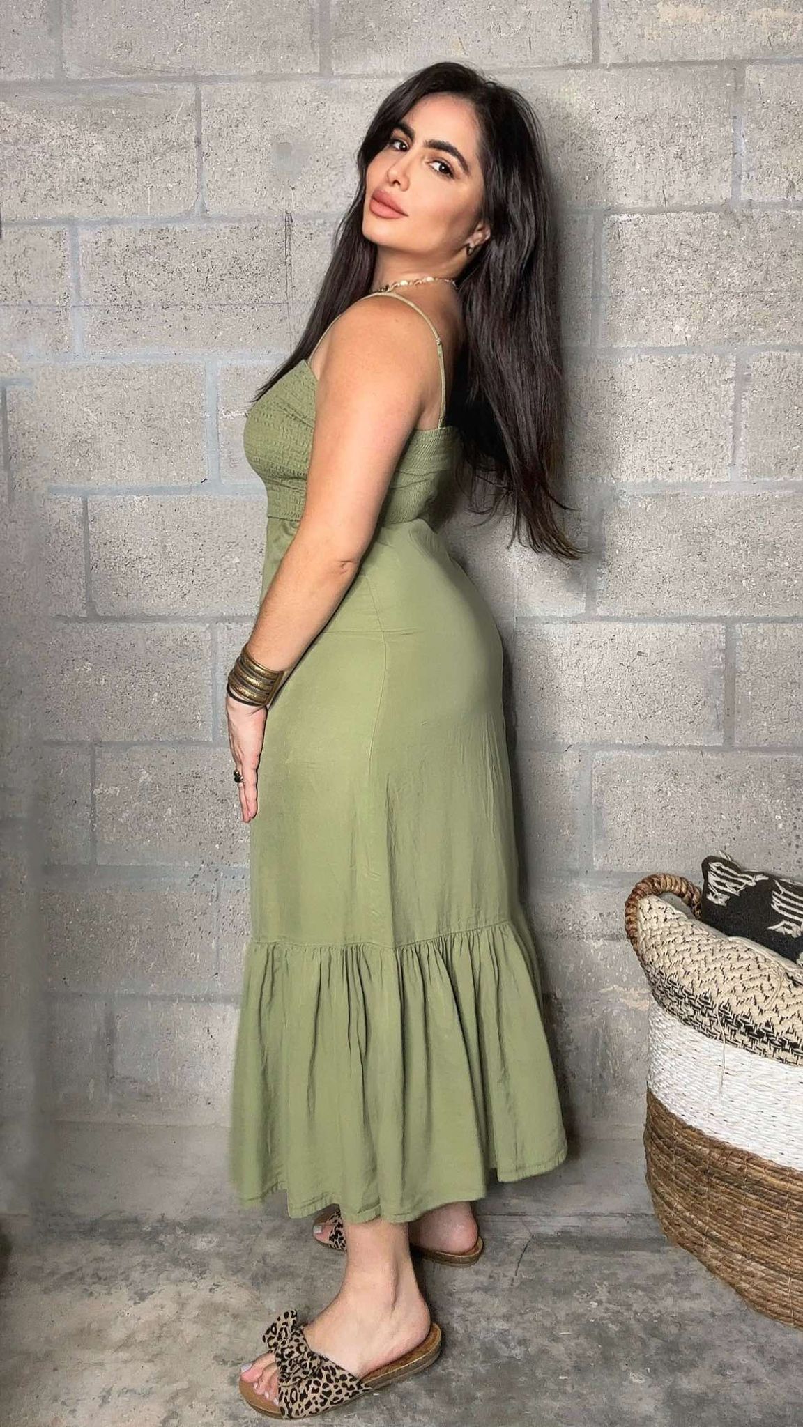 The Maddie Dress (Olive)