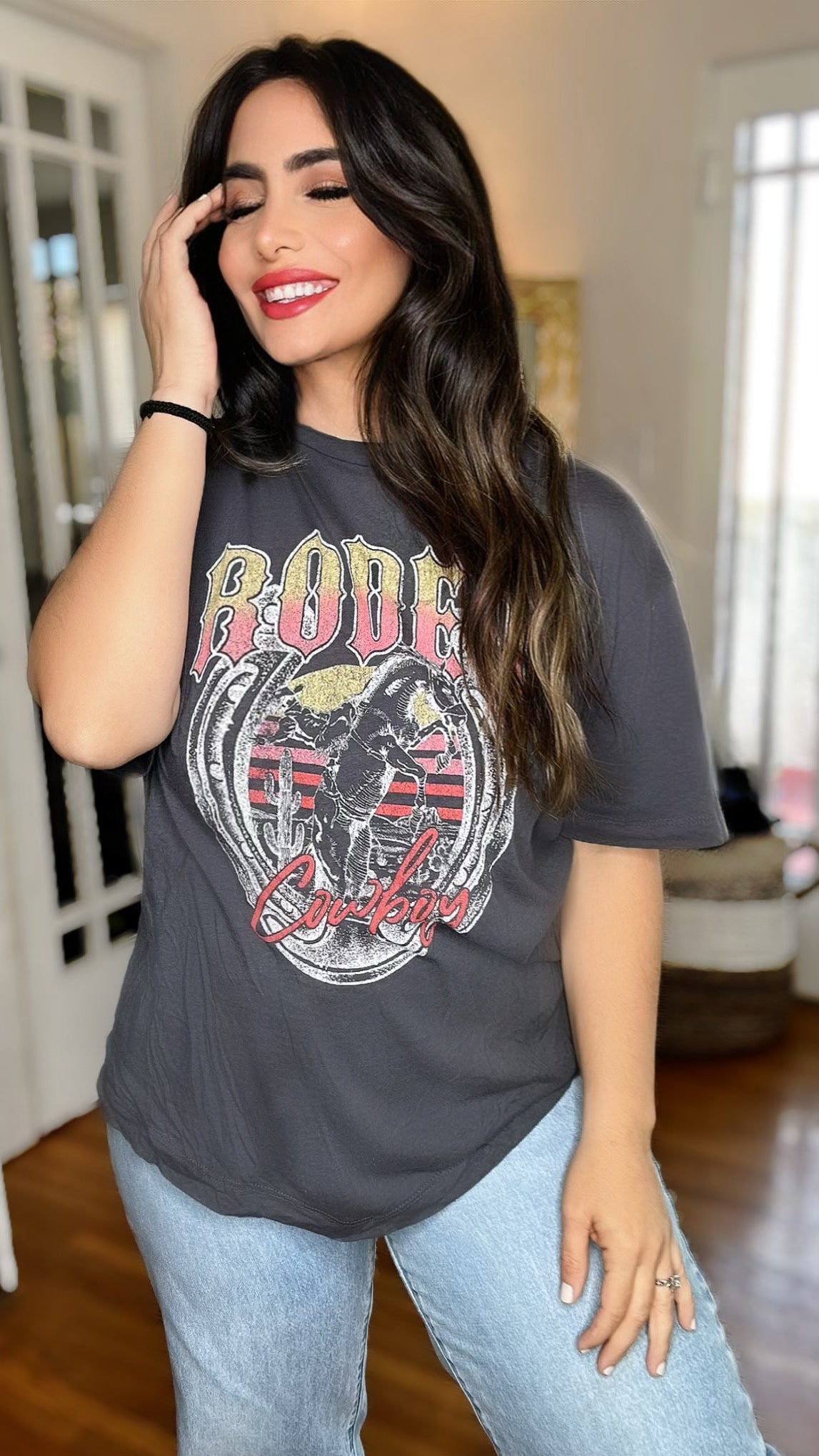 Rodeo Graphic Oversized T-Shirt